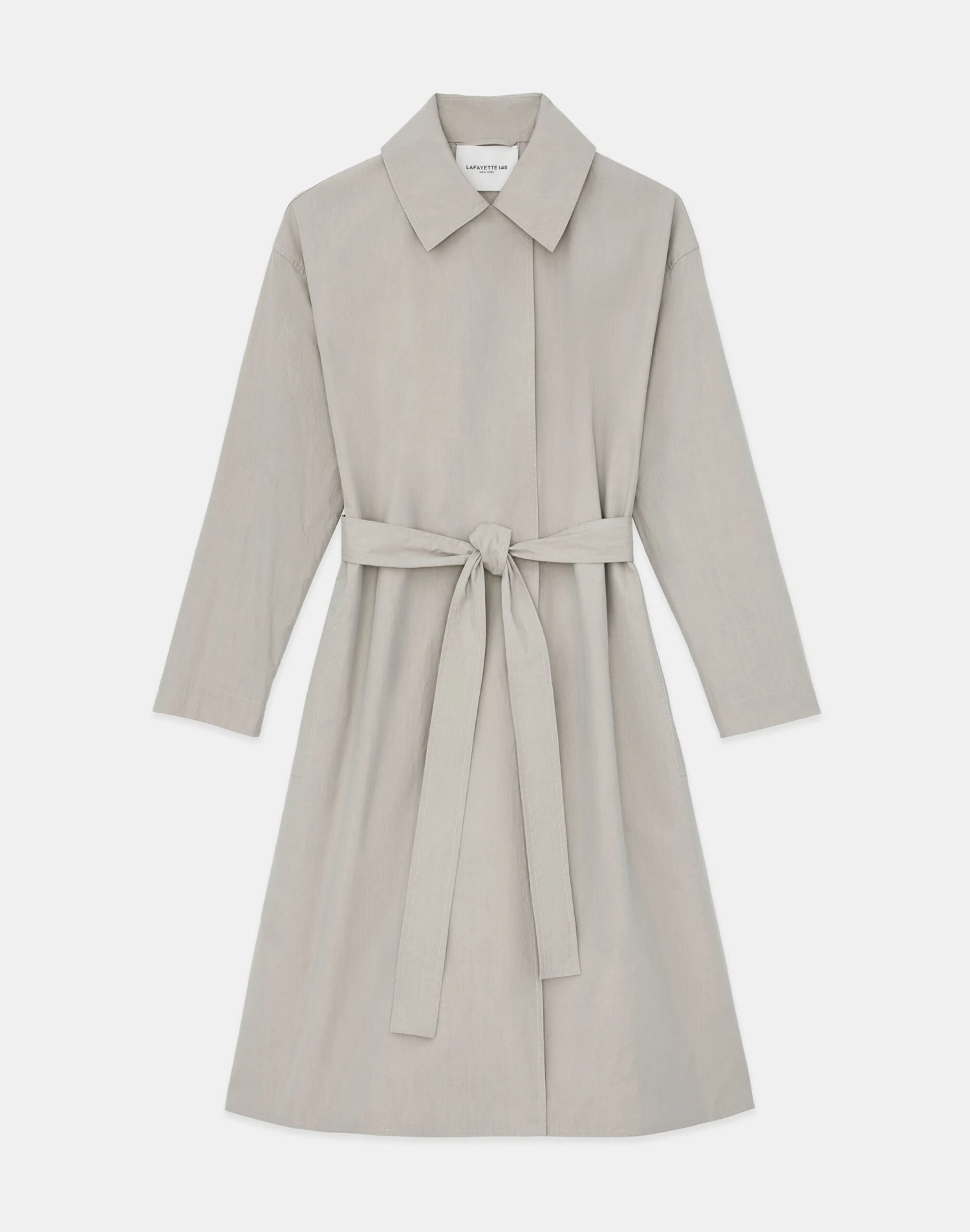 Two Tone Cotton Oversized Convertible Trench Coat 9 Two Tone Cotton Oversized Convertible Trench Coat - Image 9