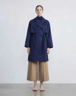 L148 Outdoor Cotton Trench Coat 9 L148 Outdoor Cotton Trench Coat -Chic Daily Fashion mcb75r 1u50 midnight blue