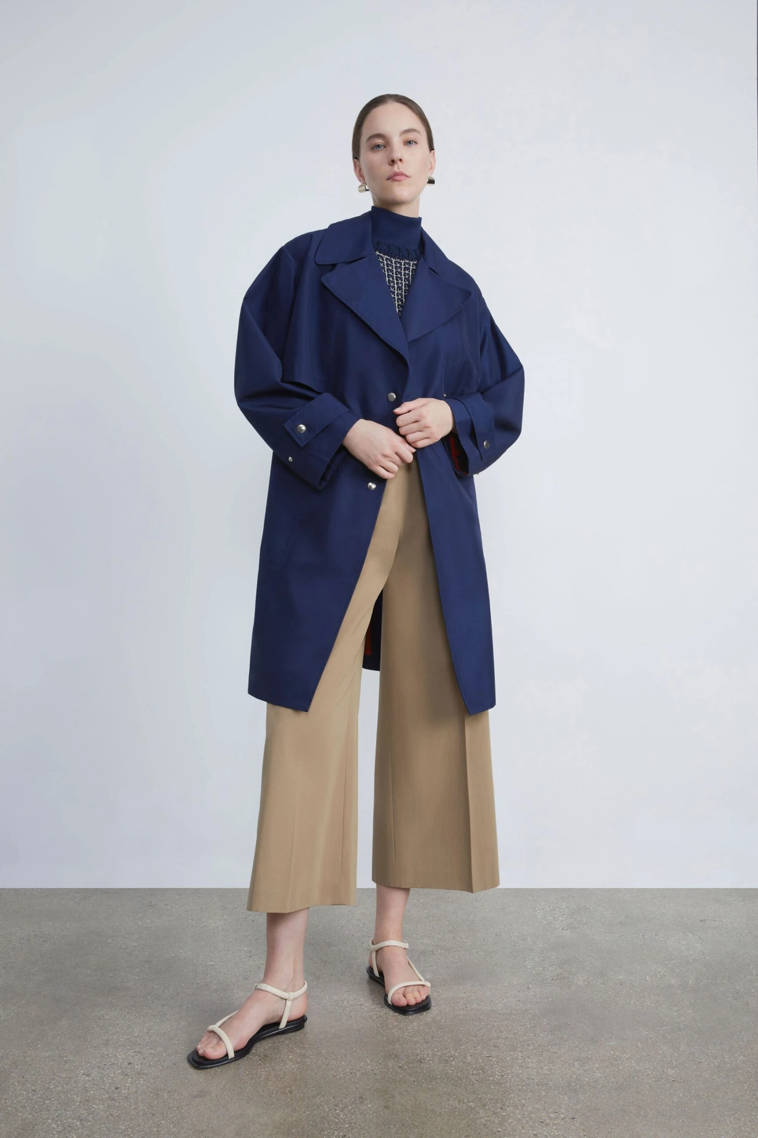 L148 Outdoor Cotton Trench Coat 2 L148 Outdoor Cotton Trench Coat - Image 2