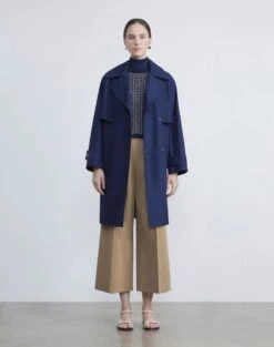 L148 Outdoor Cotton Trench Coat 10 L148 Outdoor Cotton Trench Coat -Chic Daily Fashion mcb75r 1u50 midnight blue full