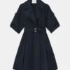 Regenerated Poly Taffeta Short Trench Coat
