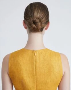 Linen Twill Mélange Sheath Dress 11 Linen Twill Mélange Sheath Dress -Chic Daily Fashion mdcn3h 1x35 golden medallion melange detail