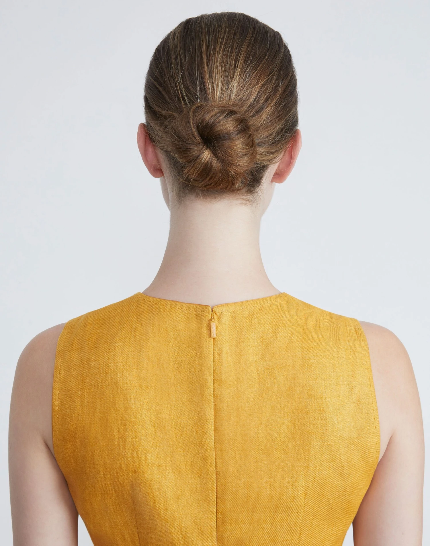 Linen Twill Mélange Sheath Dress 6 Linen Twill Mélange Sheath Dress - Image 6