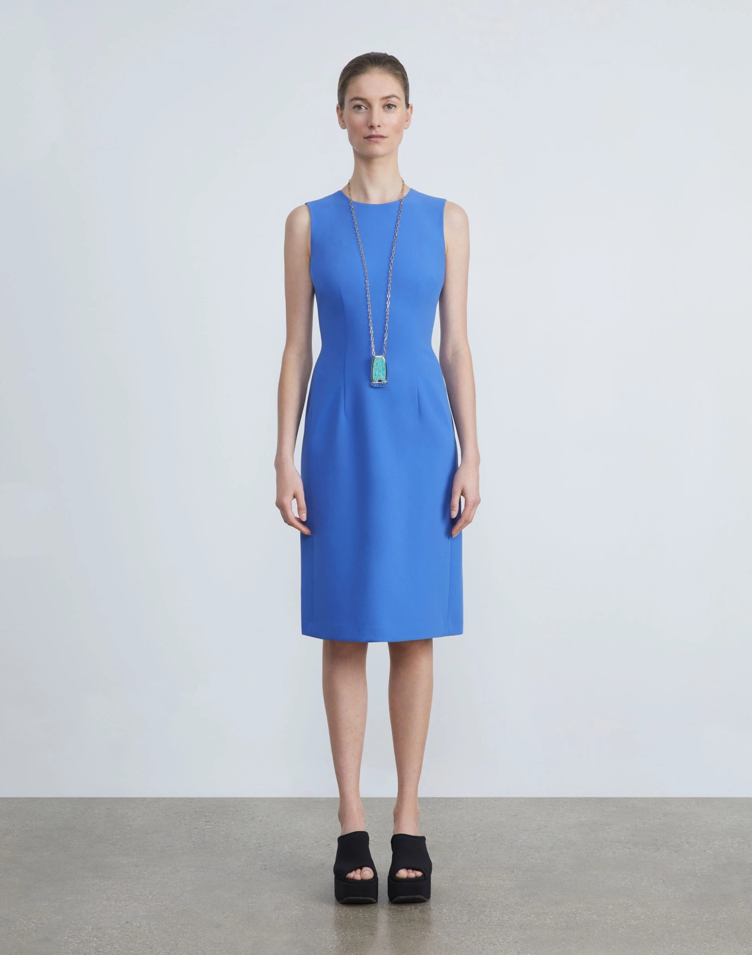 Finesse Crepe Sheath Dress 10 Finesse Crepe Sheath Dress - Image 10