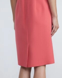 Finesse Crepe Sheath Dress 24 Finesse Crepe Sheath Dress -Chic Daily Fashion mdcn3r 6147 vibrant coral detail2