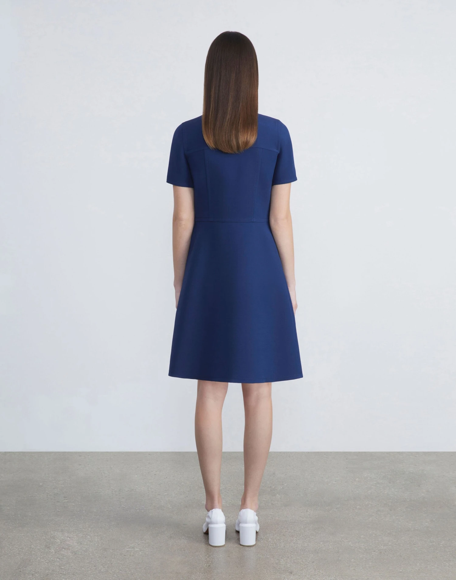 Wool-Silk Crepe Double Breasted Dress 9 Wool-Silk Crepe Double Breasted Dress - Image 9