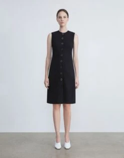 Regenerated Punto Milano Sleeveless Dress 7 Regenerated Punto Milano Sleeveless Dress -Chic Daily Fashion mddn6r j003 black