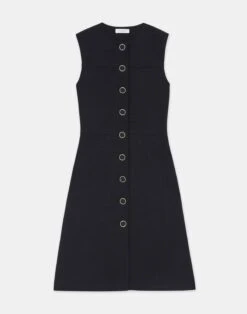Regenerated Punto Milano Sleeveless Dress