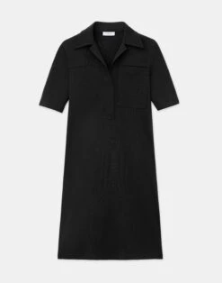 Regenerated Punto Milano Popover Dress 13 Regenerated Punto Milano Popover Dress -Chic Daily Fashion mddn7r j003 black flat