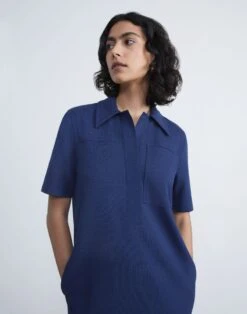 Regenerated Punto Milano Popover Dress 12 Regenerated Punto Milano Popover Dress -Chic Daily Fashion mddn7r j003 midnight blue elevated