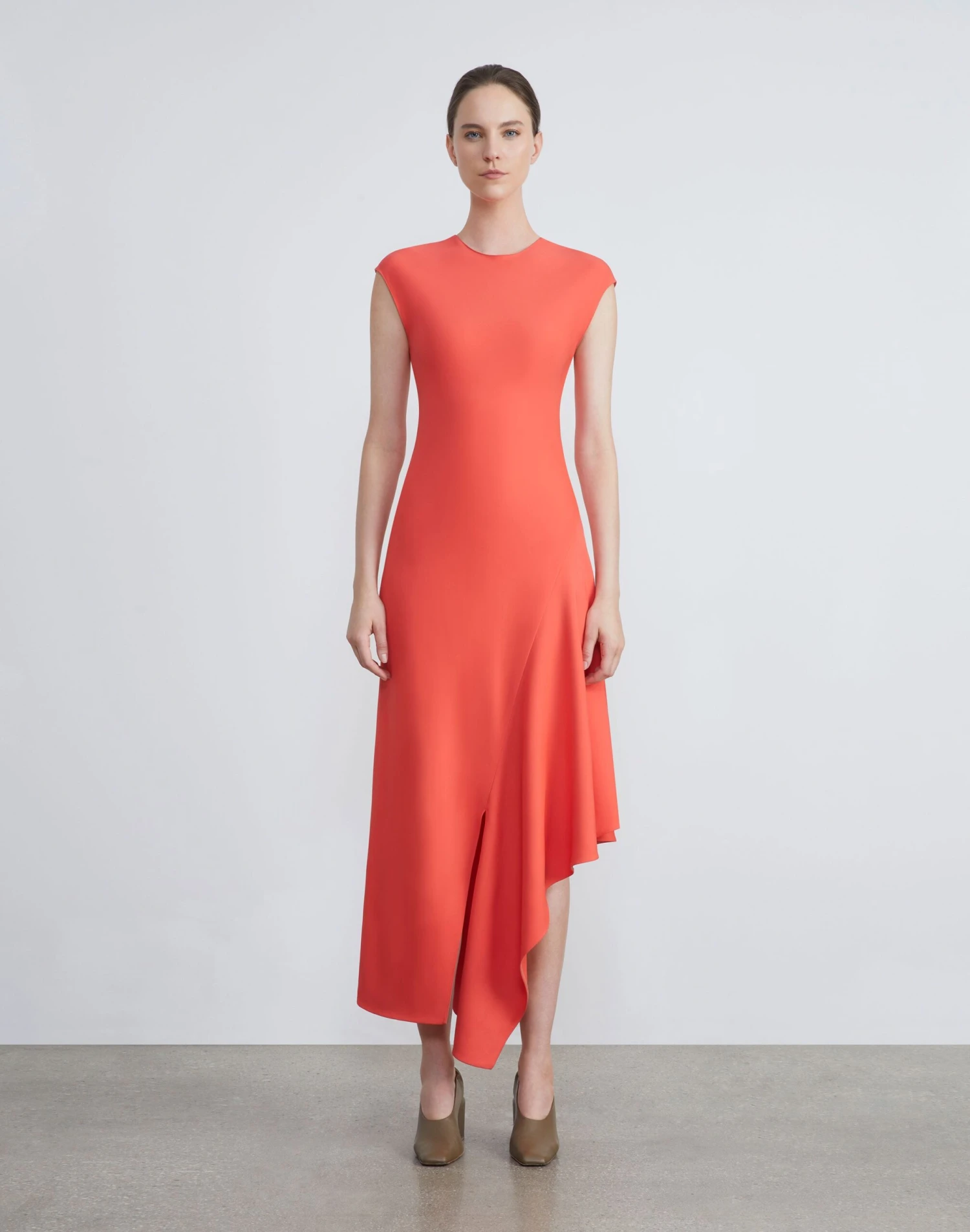 Viscose-Silk Asymmetric Dress 3 Viscose-Silk Asymmetric Dress - Image 3