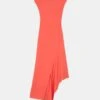 Viscose-Silk Asymmetric Dress