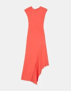 Viscose-Silk Asymmetric Dress