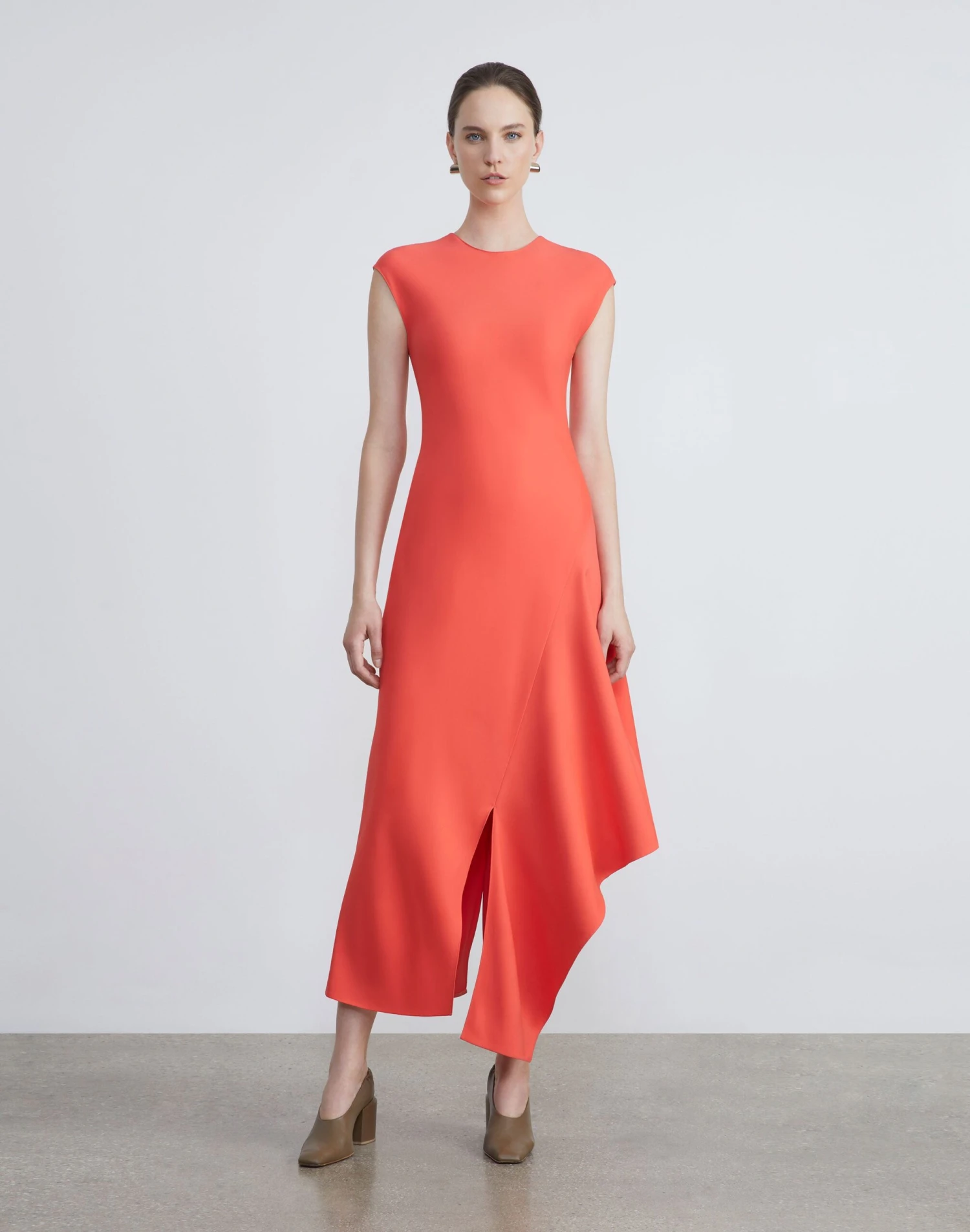 Viscose-Silk Asymmetric Dress 2 Viscose-Silk Asymmetric Dress - Image 2