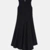 Responsible Wool Nouveau Crepe Asymmetric Dress