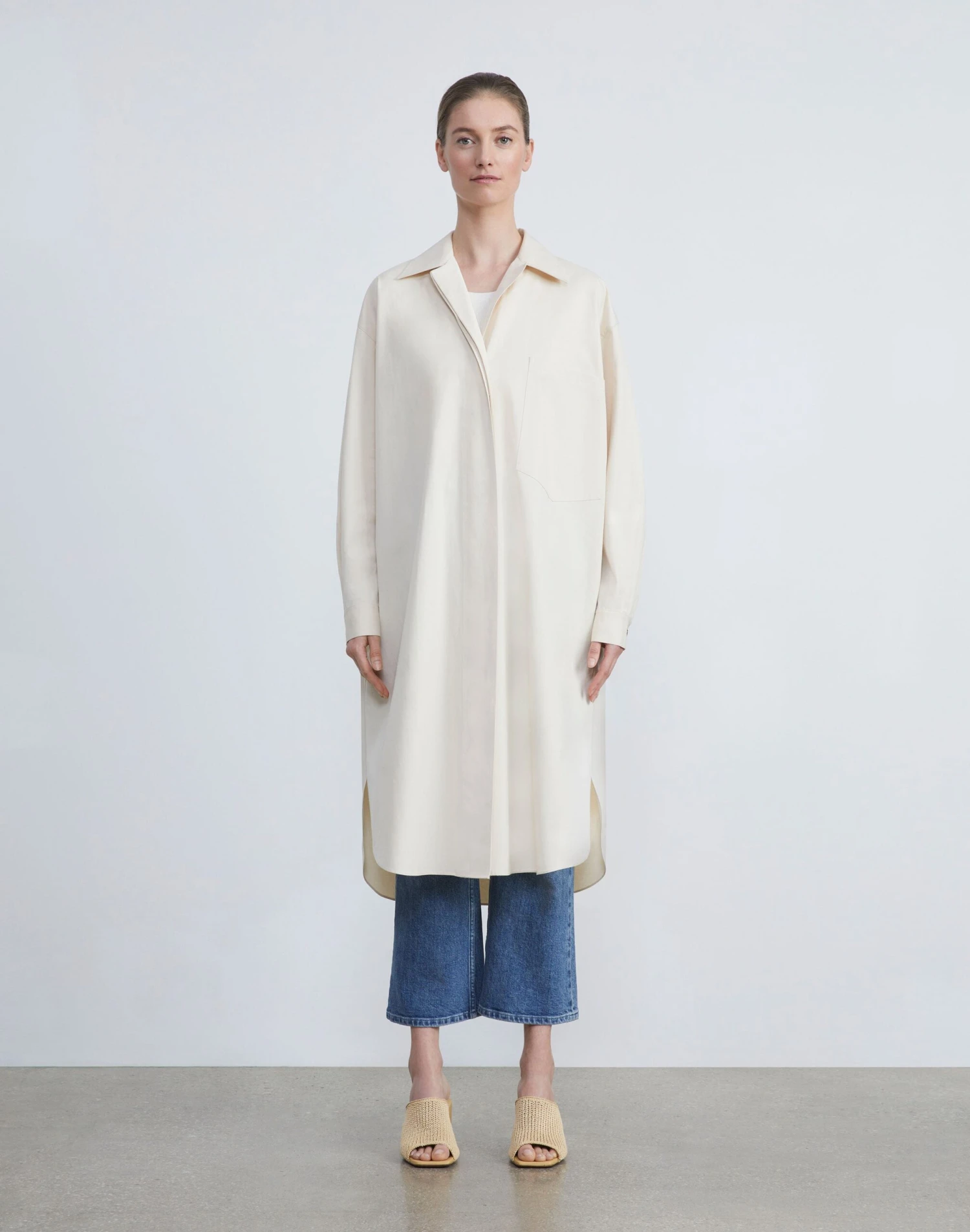 Responsible Natural Cotton Oversized Shirtdress 3 Responsible Natural Cotton Oversized Shirtdress - Image 3