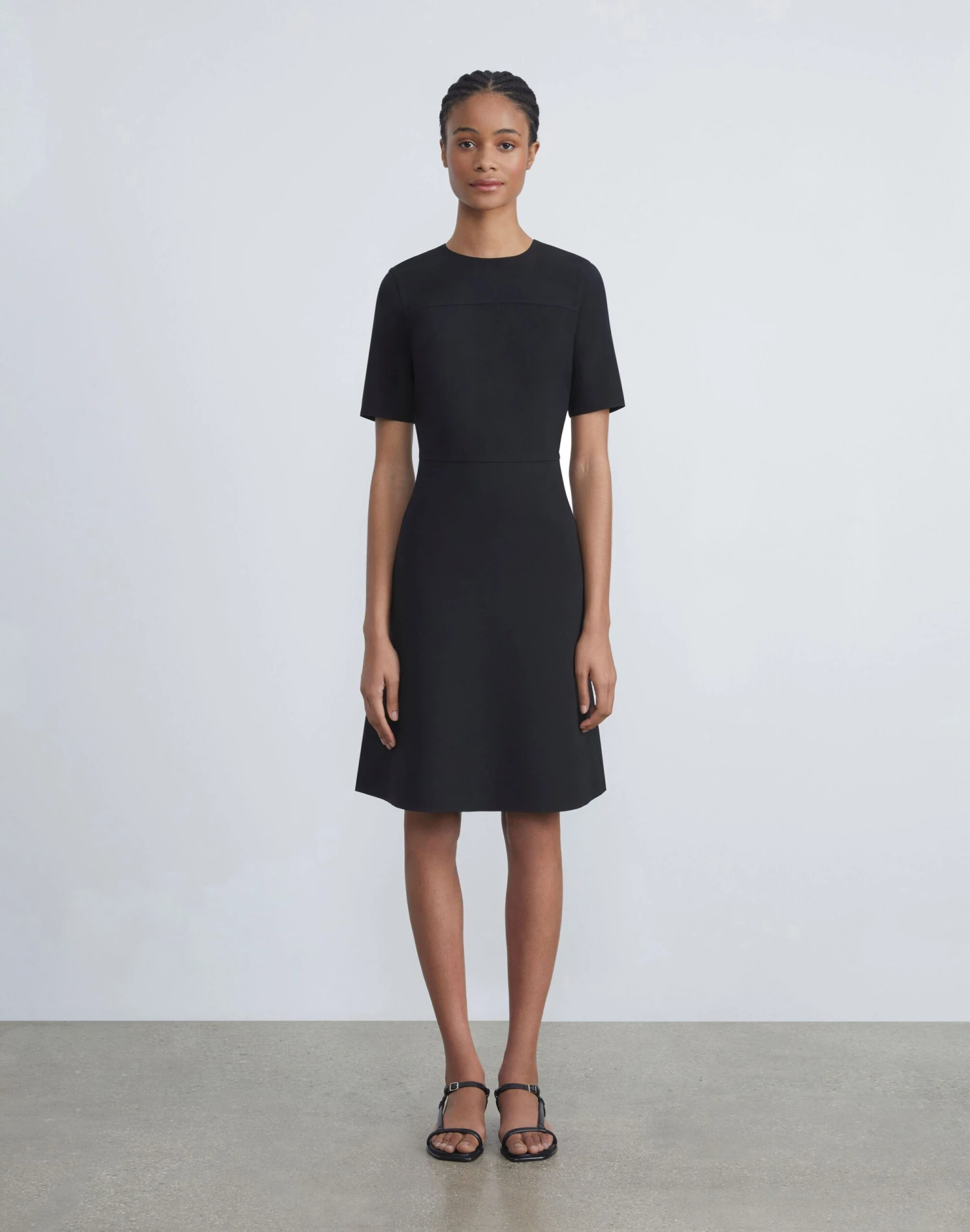 Wool-Silk Crepe A-Line Dress 5 Wool-Silk Crepe A-Line Dress - Image 5