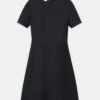 Wool-Silk Crepe A-Line Dress