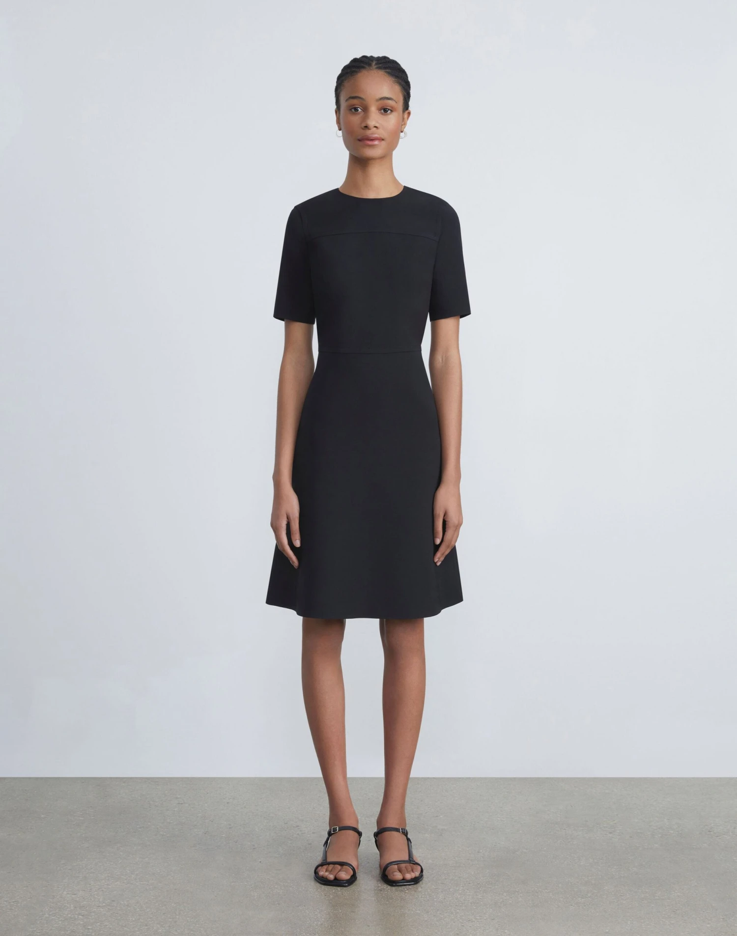 Wool-Silk Crepe A-Line Dress 2 Wool-Silk Crepe A-Line Dress - Image 2
