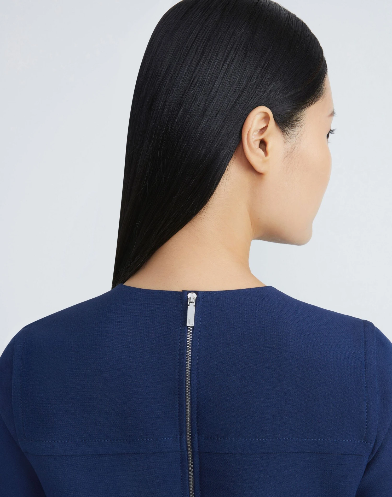 Wool-Silk Crepe A-Line Dress 9 Wool-Silk Crepe A-Line Dress - Image 9