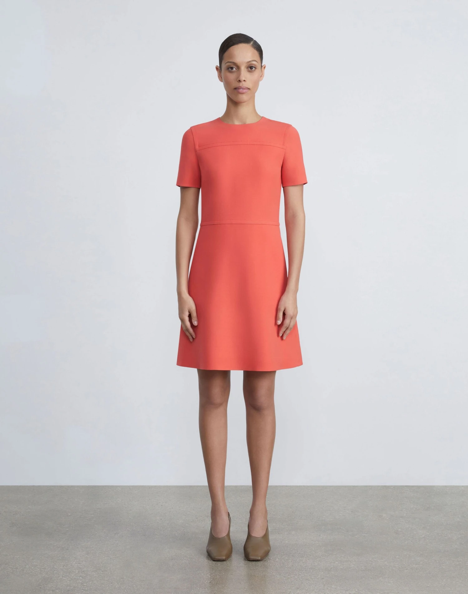 Wool-Silk Crepe A-Line Dress 13 Wool-Silk Crepe A-Line Dress - Image 13