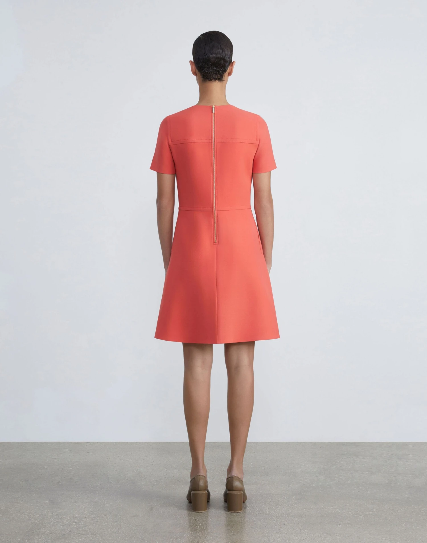 Wool-Silk Crepe A-Line Dress 14 Wool-Silk Crepe A-Line Dress - Image 14