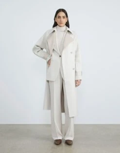 Stretch Wool Single-Button Blazer -Chic Daily Fashion mjbu2h 1p40 bisque full