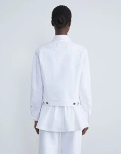 L148 Denim Jacket -Chic Daily Fashion mjcc7w 1r71 white back