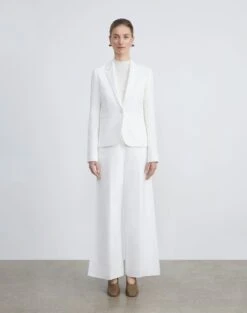 Finesse Crepe Single Button Blazer -Chic Daily Fashion mjcp6h 6147 cloud full