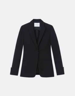 Finesse Crepe Cutaway Blazer -Chic Daily Fashion mjcr1h 6147 black flat