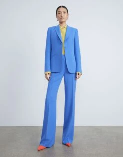 Finesse Crepe Cutaway Blazer -Chic Daily Fashion mjcr1h 6147 classic cobalt elevated priority