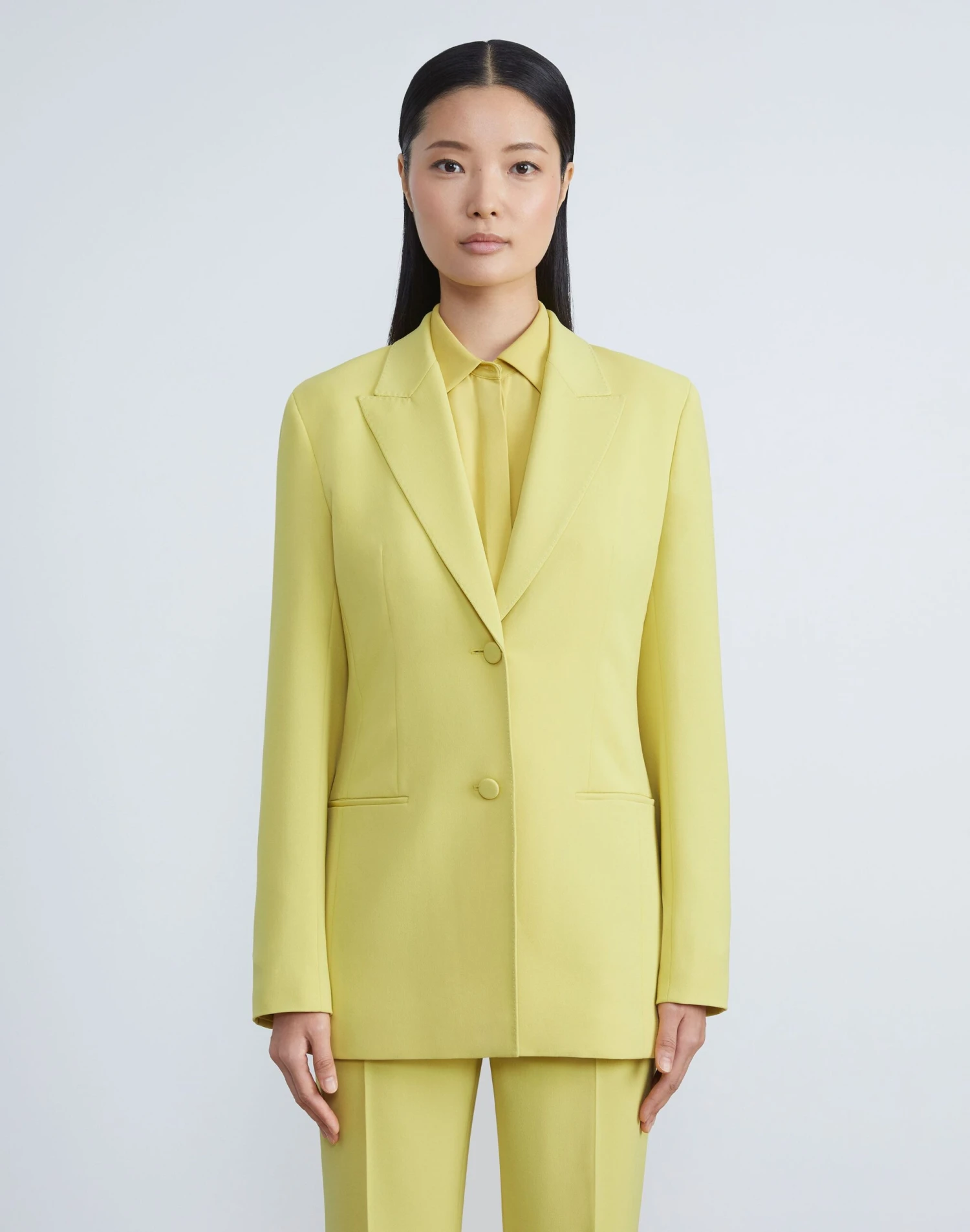 Finesse Crepe Fitted Blazer 3 Finesse Crepe Fitted Blazer - Image 3