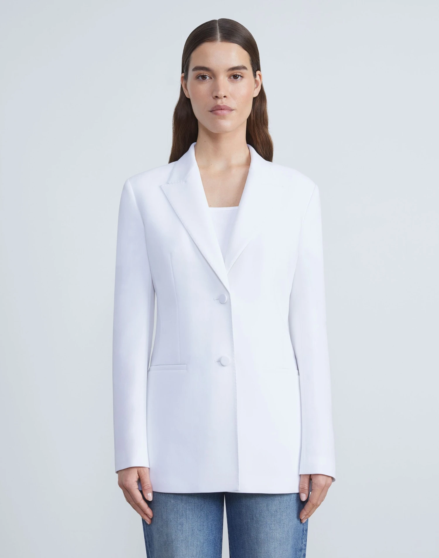 Finesse Crepe Fitted Blazer 10 Finesse Crepe Fitted Blazer - Image 10