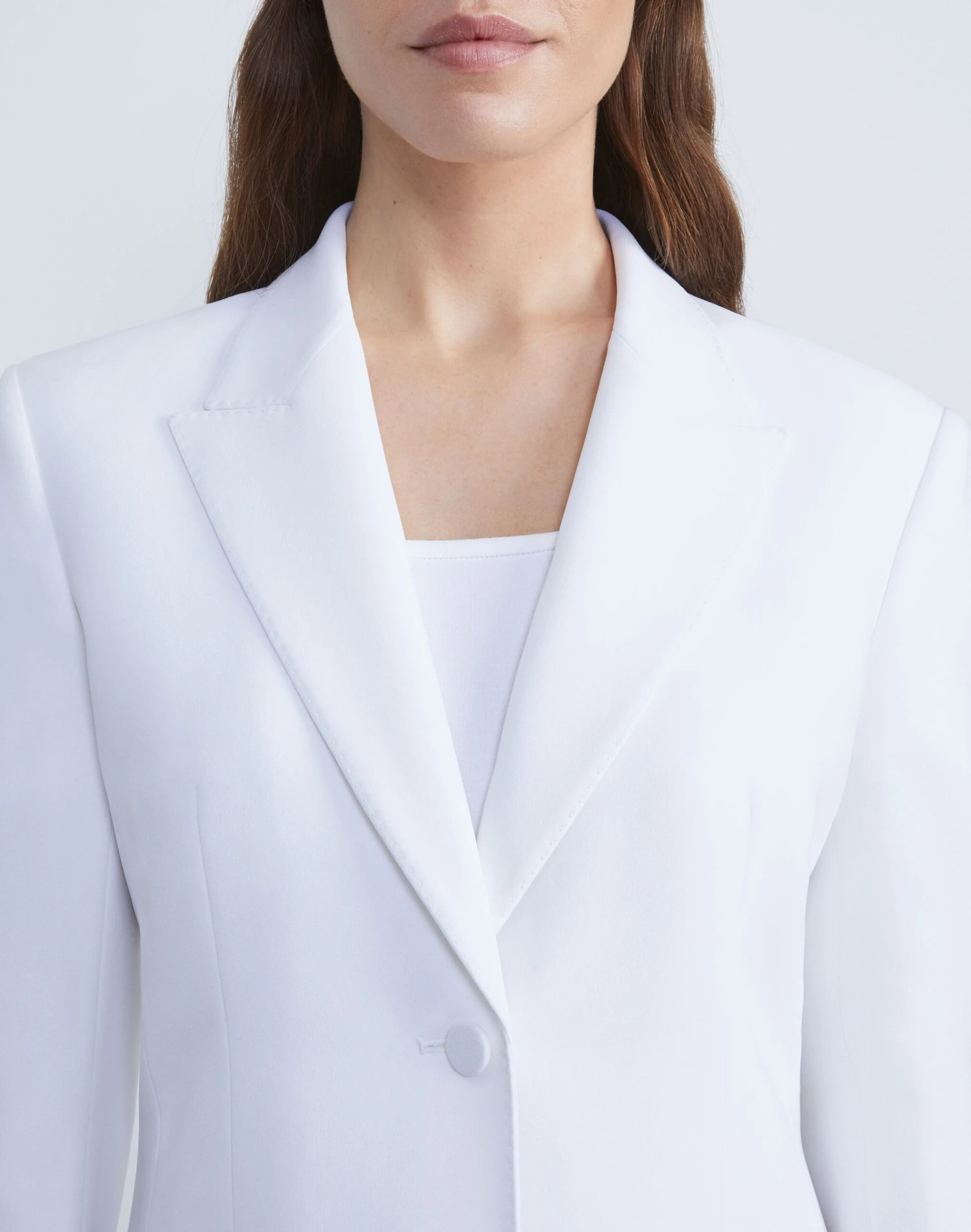 Finesse Crepe Fitted Blazer 12 Finesse Crepe Fitted Blazer - Image 12