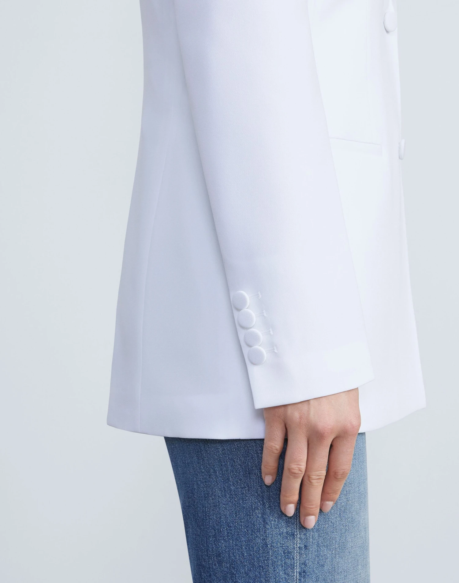 Finesse Crepe Fitted Blazer 13 Finesse Crepe Fitted Blazer - Image 13