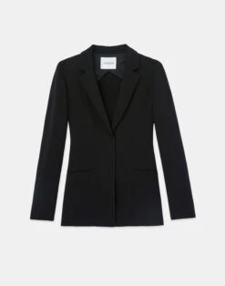 Finesse Crepe Belted Blazer