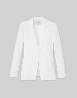 Finesse Crepe Belted Blazer -Chic Daily Fashion mjcw2h 6147 cloud flat