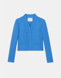 Responsible Wool Nouveau Crepe Collarless Jacket