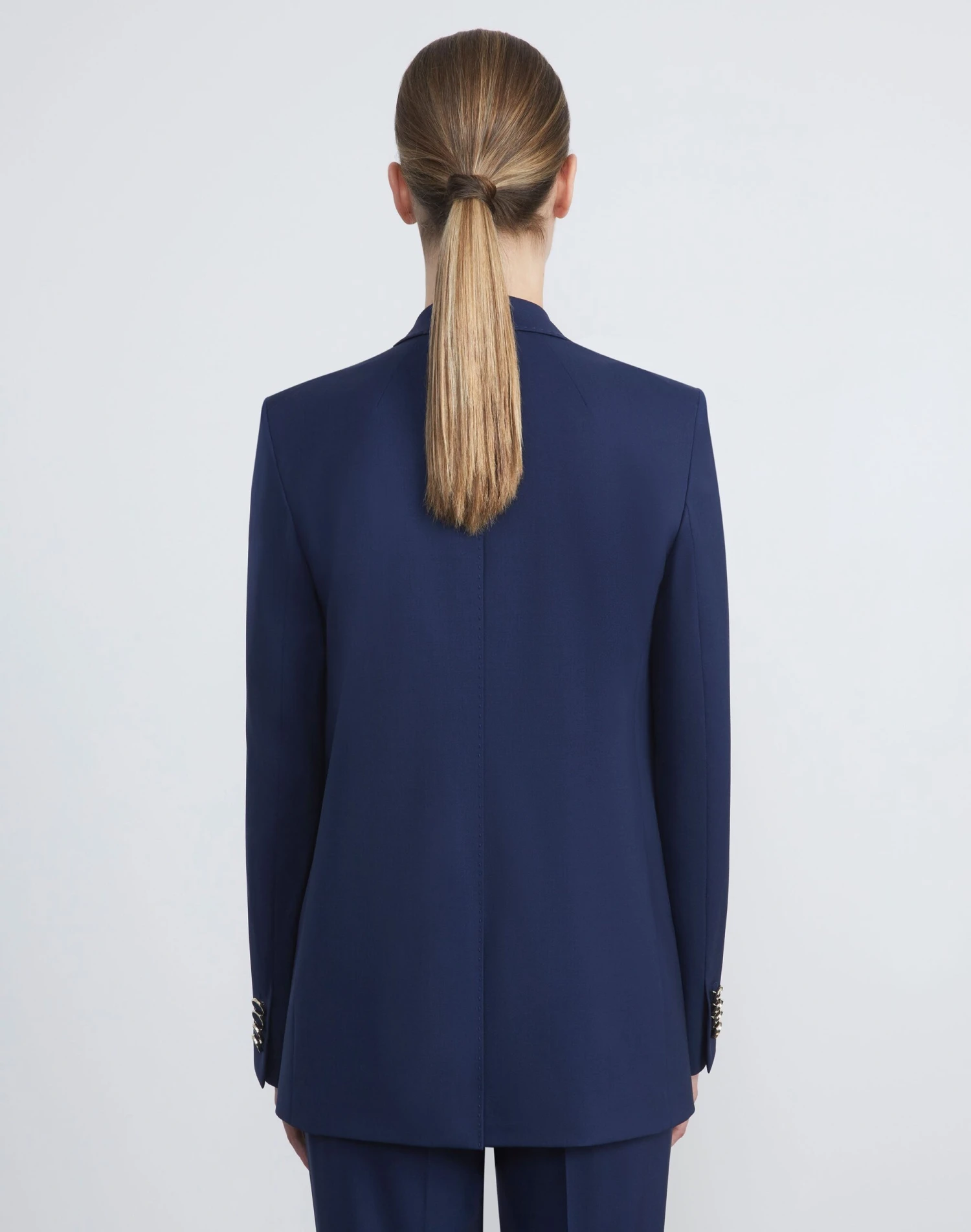 Stretch Virgin Wool Single Button Blazer 9 Stretch Virgin Wool Single Button Blazer - Image 9