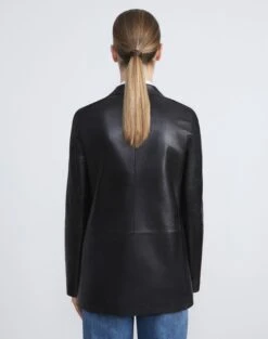 Nappa Leather Blazer 24 Nappa Leather Blazer -Chic Daily Fashion mjcx1h l485 black back