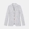 French Stripe Linen Blazer