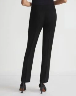 Finesse Crepe Bleecker Pant -Chic Daily Fashion mp505r 6147 black back