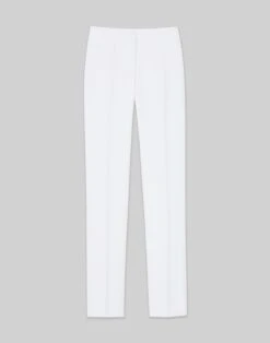 Wool-Silk Crepe Barrow Pant -Chic Daily Fashion mp703r 1u35 cloud flat