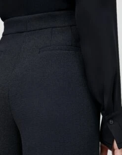 Responsible Wool Nouveau Crepe Dalton Pant 19 Responsible Wool Nouveau Crepe Dalton Pant -Chic Daily Fashion mpb18r 8036 black detail2