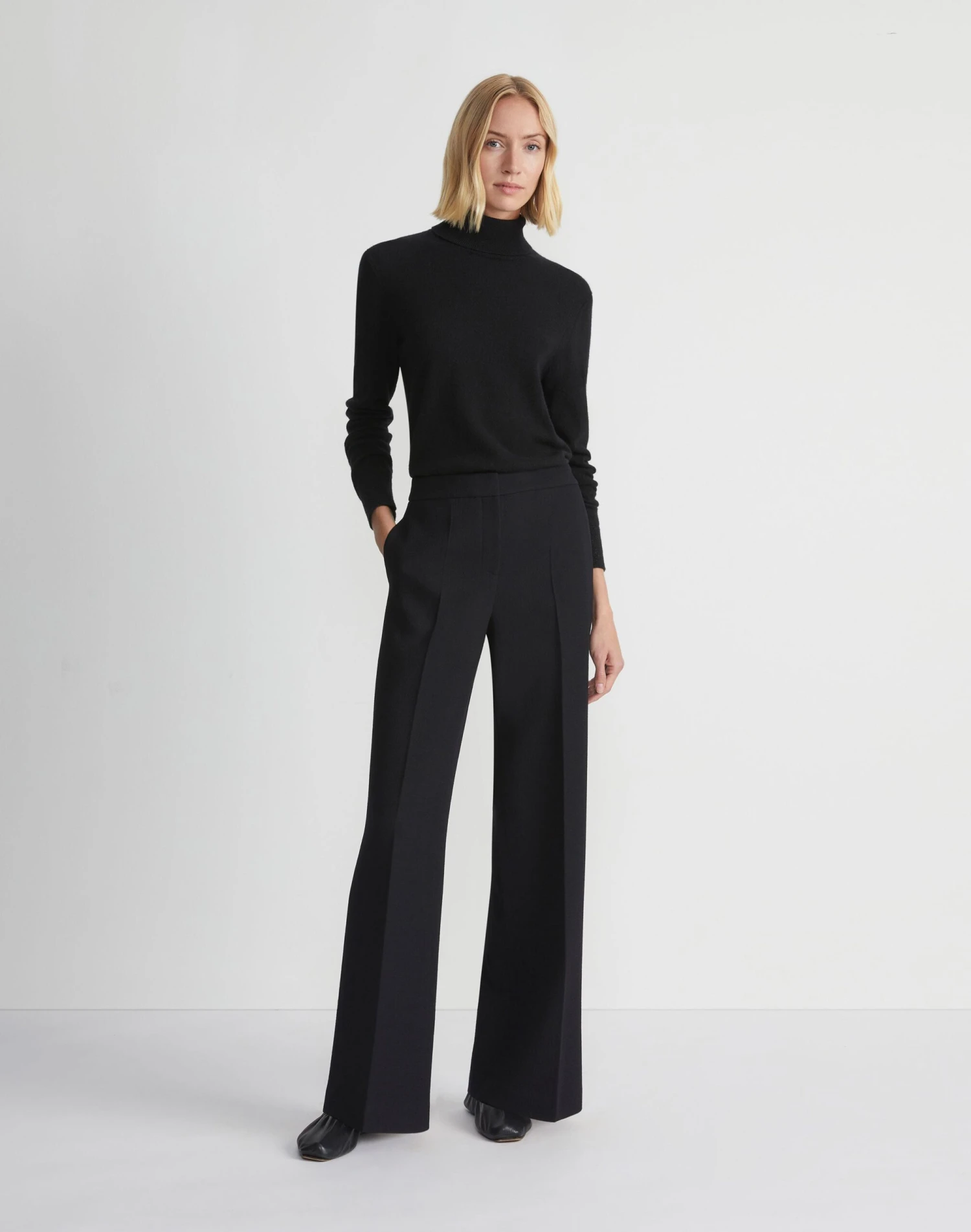 Responsible Wool Nouveau Crepe Dalton Pant 2 Responsible Wool Nouveau Crepe Dalton Pant - Image 2