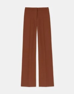 Responsible Wool Nouveau Crepe Dalton Pant 25 Responsible Wool Nouveau Crepe Dalton Pant -Chic Daily Fashion mpb18r 8036 copper flat