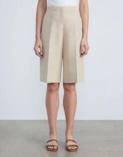 Silk-Linen Ryerson Bermuda Short 32 Silk-Linen Ryerson Bermuda Short -Chic Daily Fashion mpb52r 1g63 dune
