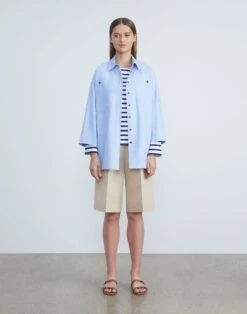 Silk-Linen Ryerson Bermuda Short 31 Silk-Linen Ryerson Bermuda Short -Chic Daily Fashion mpb52r 1g63 dune full