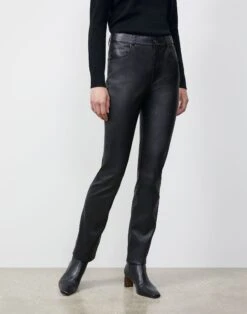 Reeve Pant In Silky Stretch Nappa 7 Reeve Pant In Silky Stretch Nappa -Chic Daily Fashion mpc23r l034 black