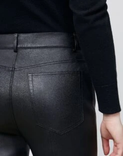 Reeve Pant In Silky Stretch Nappa 9 Reeve Pant In Silky Stretch Nappa -Chic Daily Fashion mpc23r l034 black detail2